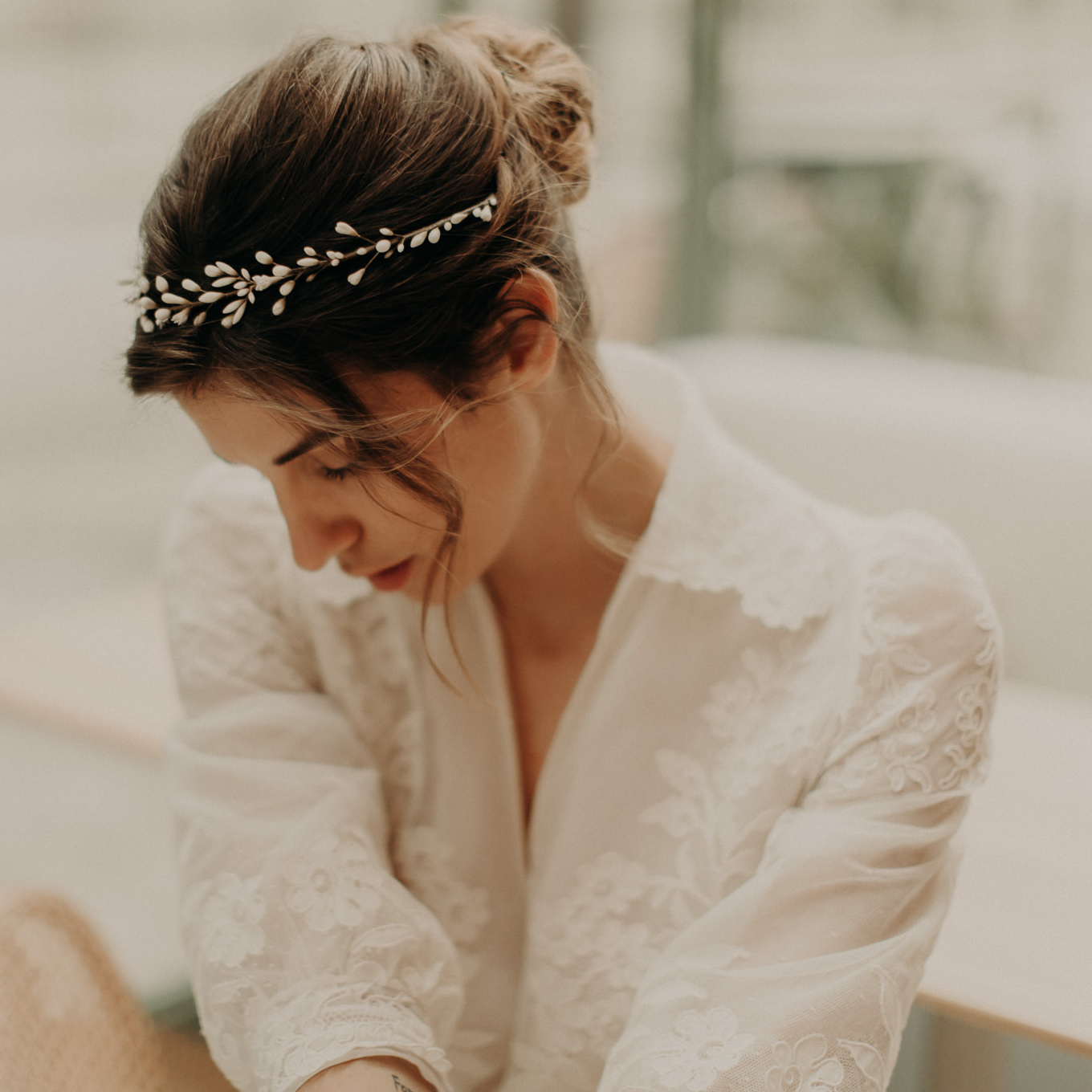 Blanche Showroom de robes de mariée - La Rochelle - Accessoires de mariée - Lizeron - Mariage